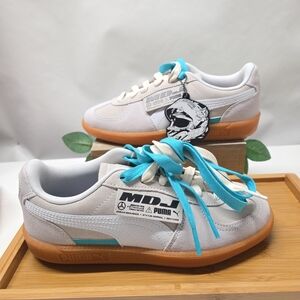 Puma MAPF1 Mercedes AMG Petronas Palermo X MDJ Youth Size 5 Beige Sneakers Shoes
